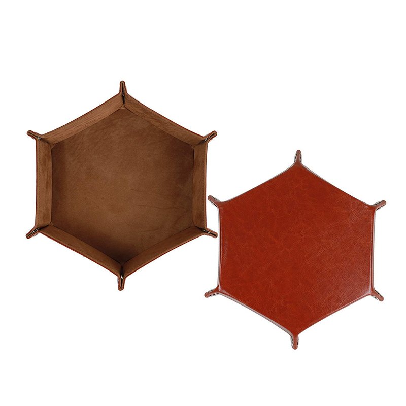 MuYang 2021 New Custom Design Pu Leather Velvet Dice Tray Folding Tray