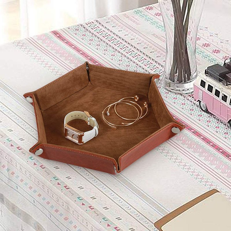 MuYang 2021 New Custom Design Pu Leather Velvet Dice Tray Folding Tray
