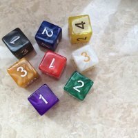 Factory wholesale custom games rpg number digital Acrylic 16mm d6 dice