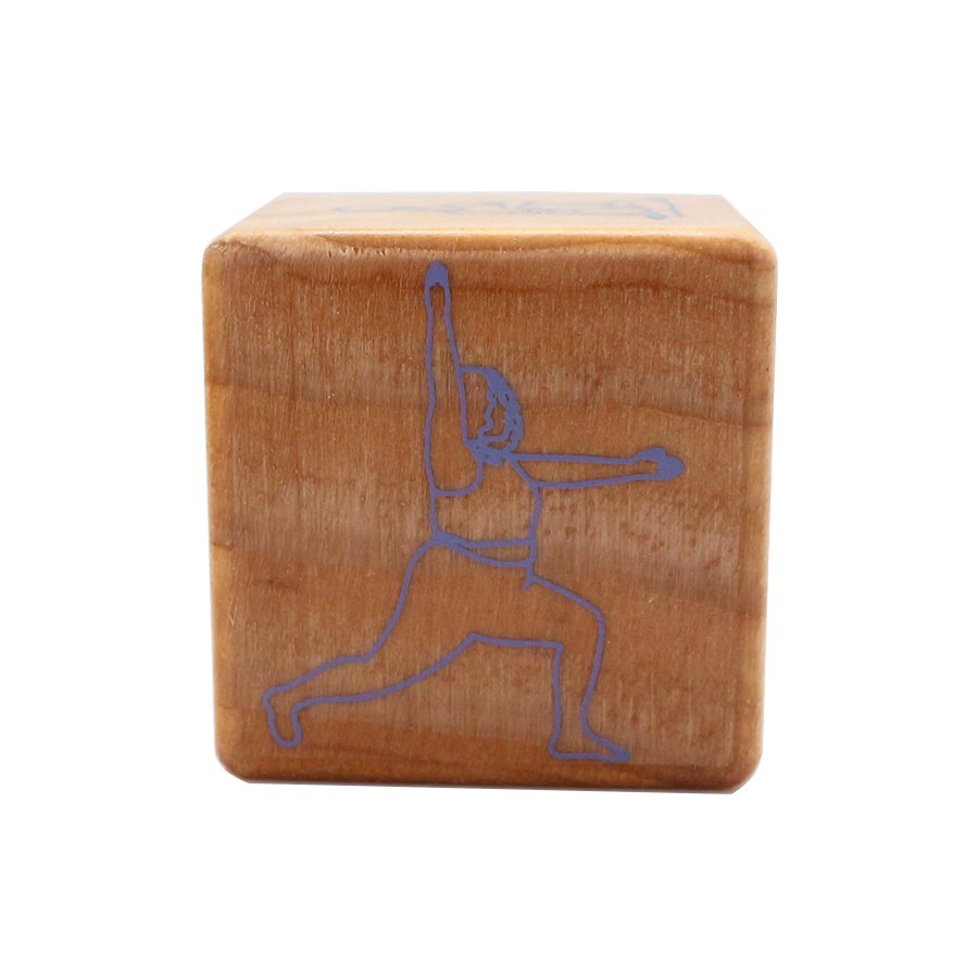 Wooden Yoga Dice Factory Production Can Be Customized Patterns and Quantities with or without Gift Box Workout Dice for Exercise