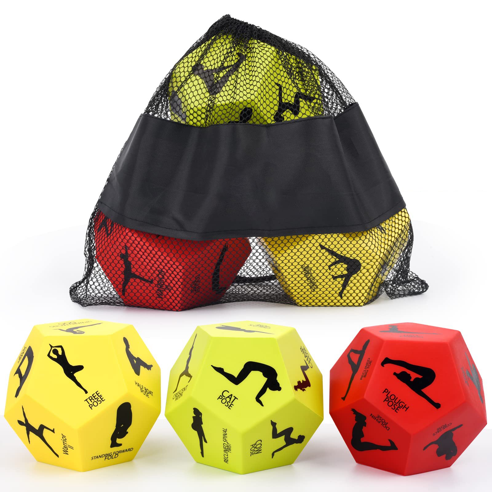 Wooden Yoga Dice Factory Production Can Be Customized Patterns and Quantities with or without Gift Box Workout Dice for Exercise