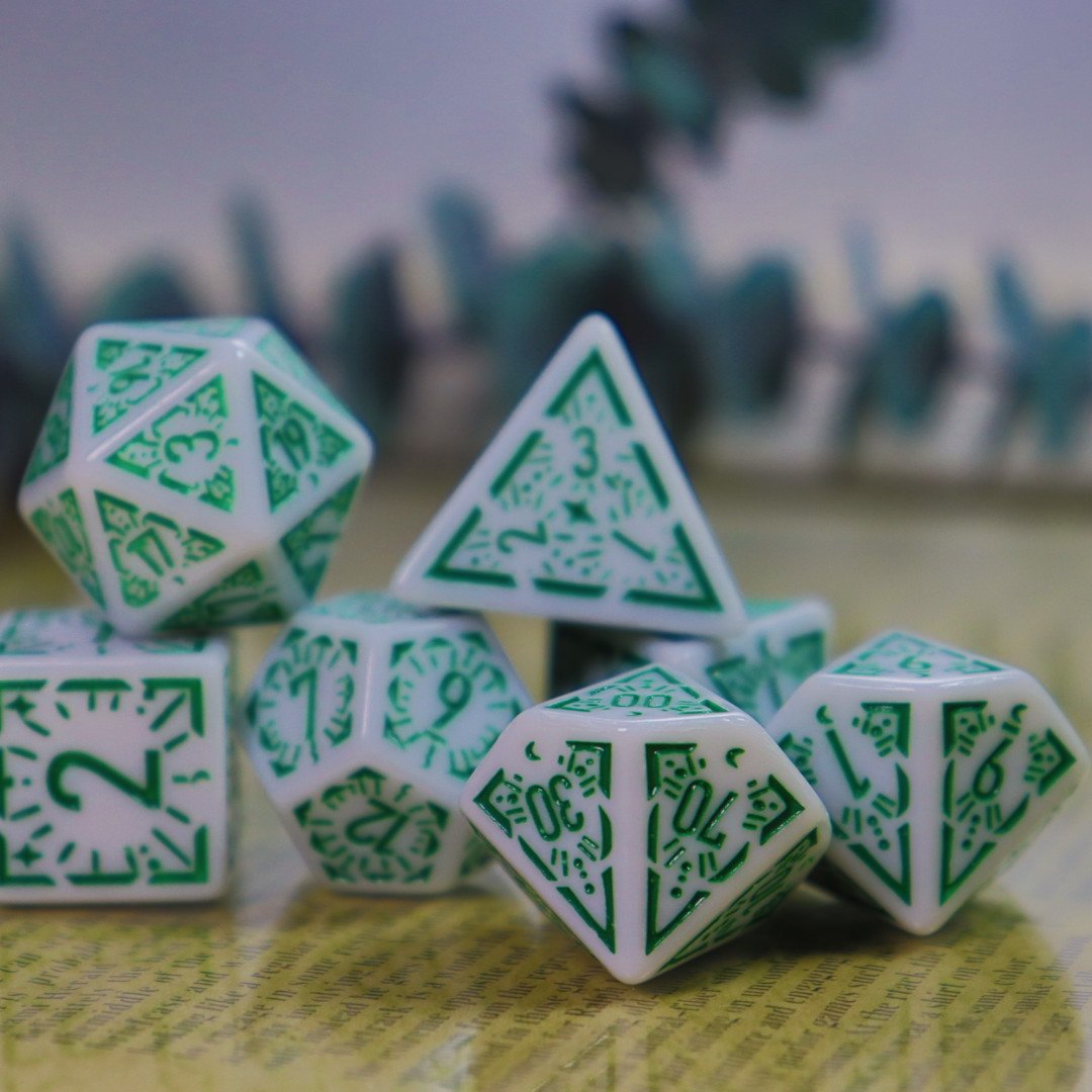 hot selling retro colors RPG bulk dice 7pcs per set dice gaming polyhedral sided faces DND plastic dice sets