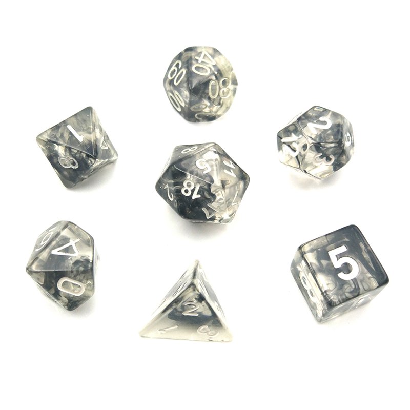 Hot Sale Custom Mix Colors Dices Set Acrylic Stock Dice Polyhedral Toys DND Purple Resin Dice
