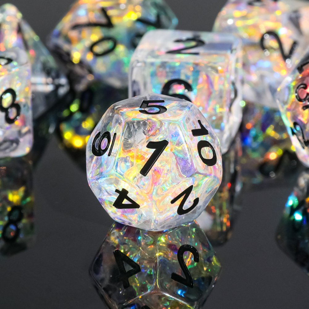 7 pcs Polyhedral dice set Hard to Damage durable metal Dice for different type of board games