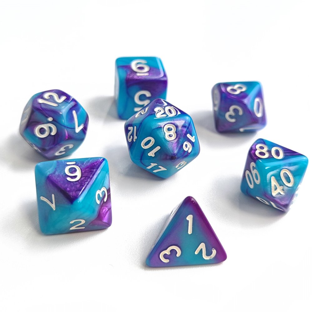 D4 D6 D8 D10 D100 D12 D20 DND RPG MTG Games Colorful polyhedral dice set