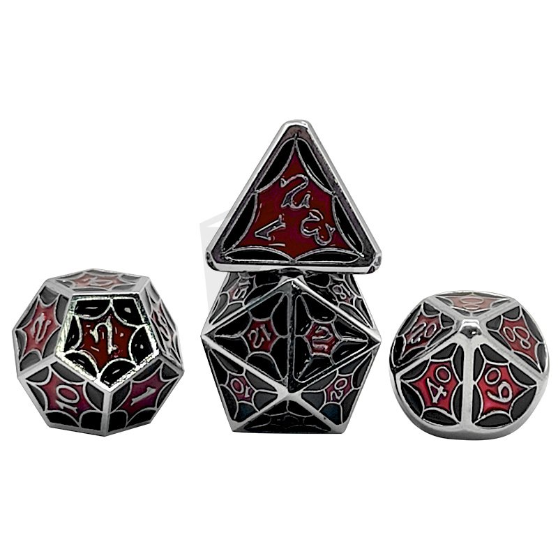 Custom 7PCS Metal Polyhedral Dice DND Game RPG Dungeons and Dragons MTG D20 D12 D10 D8 D6 D4 Table
