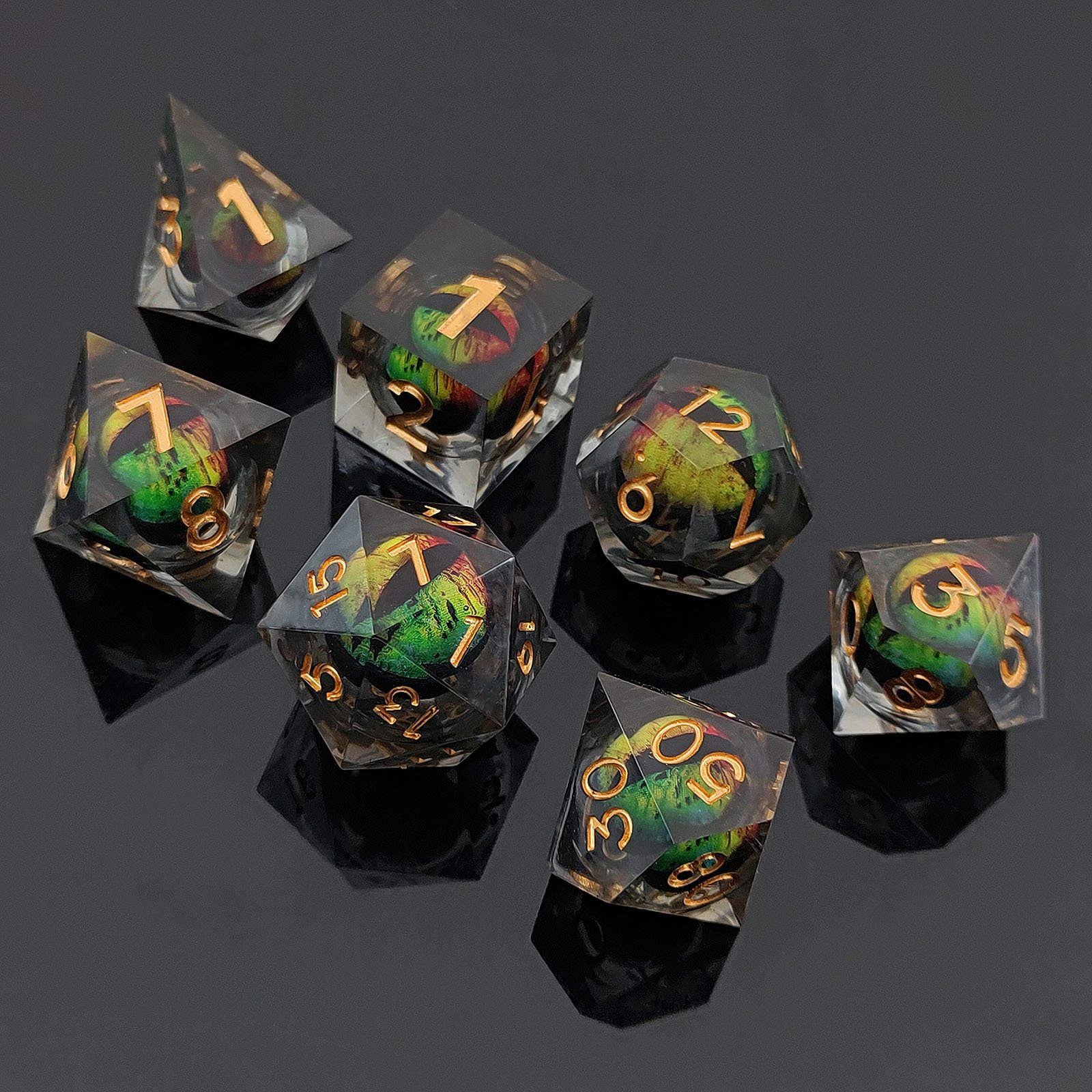 Factory Price Liquid Core Cat Eye 20D Dice for Dungeons And Dragons DND