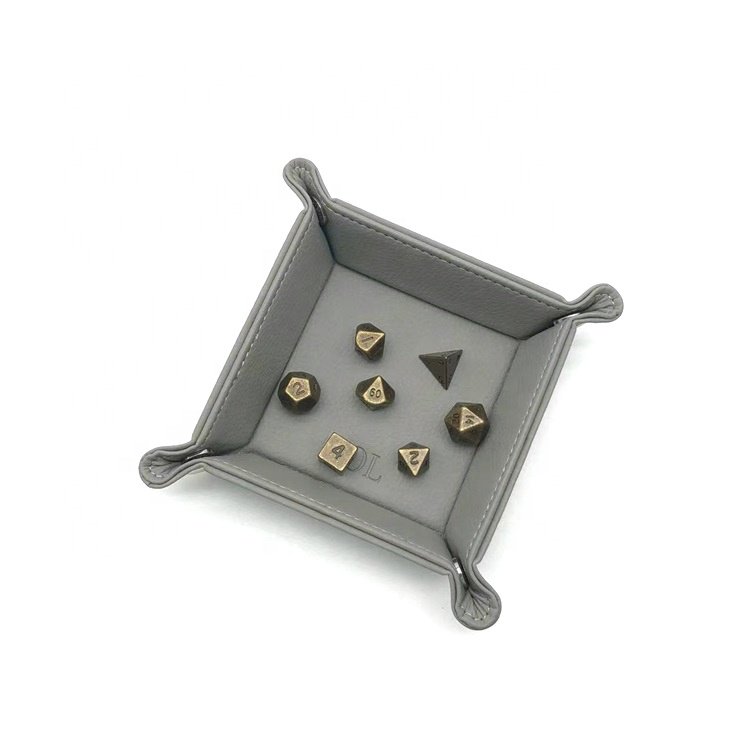 Anti-shock Durable Metal 7 Pieces Polyhedral DND Mini 10mm Dice Set for Kids