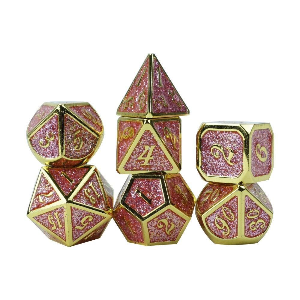 Dice factory company Professional Custom Various Colors metal Polyhedral Dice Gambling card game Dice