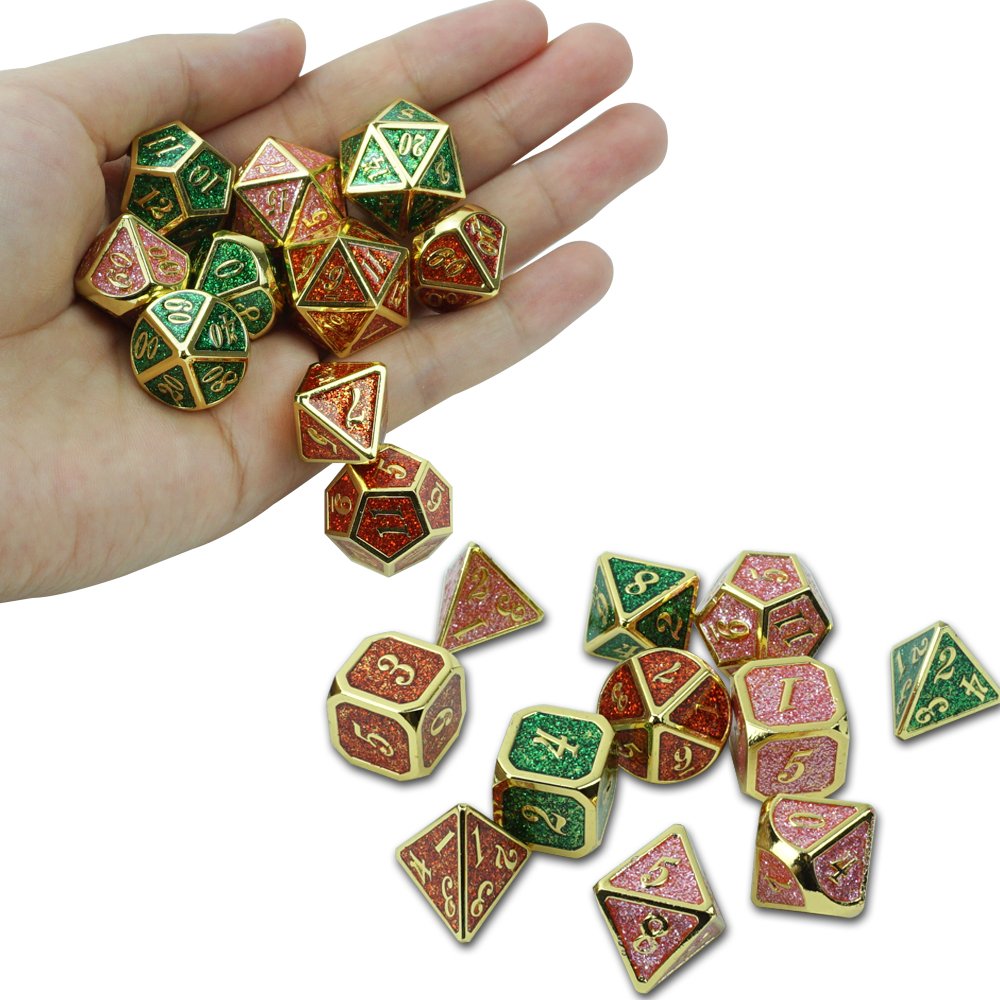 Dice factory company Professional Custom Various Colors metal Polyhedral Dice Gambling card game Dice