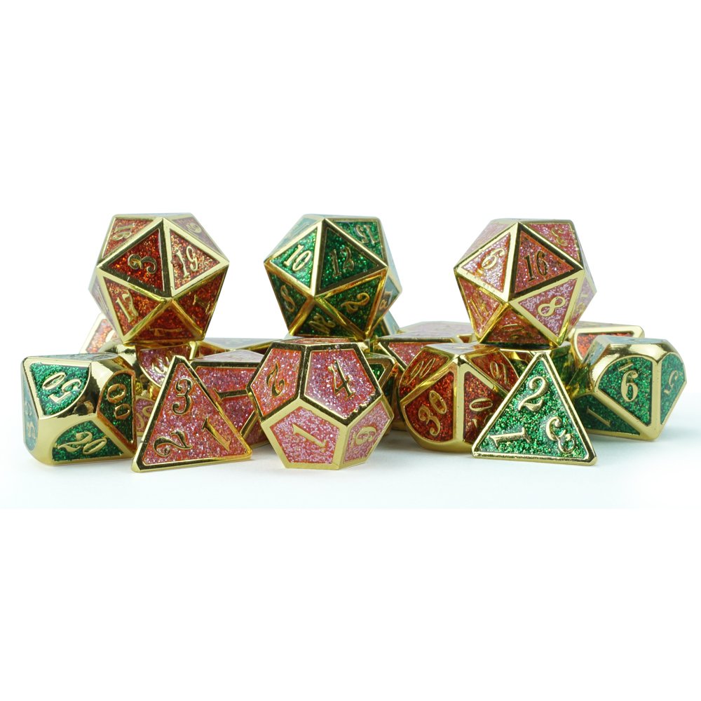 Dice factory company Professional Custom Various Colors metal Polyhedral Dice Gambling card game Dice