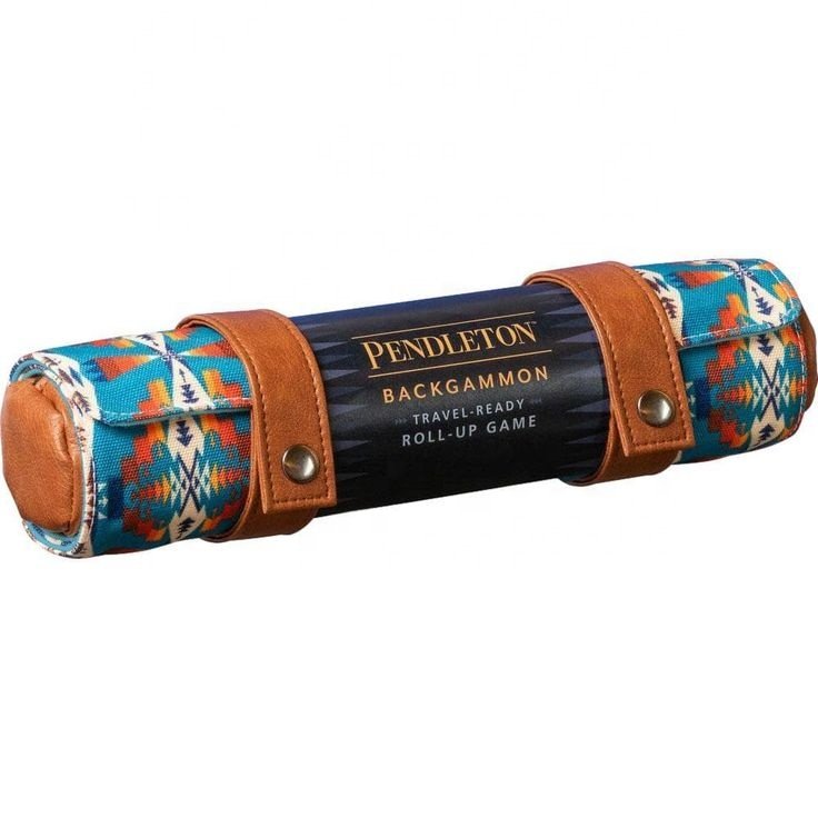 Portable High Quality Leather Rolling Backgammon Set Travel Backgammon Roll Up