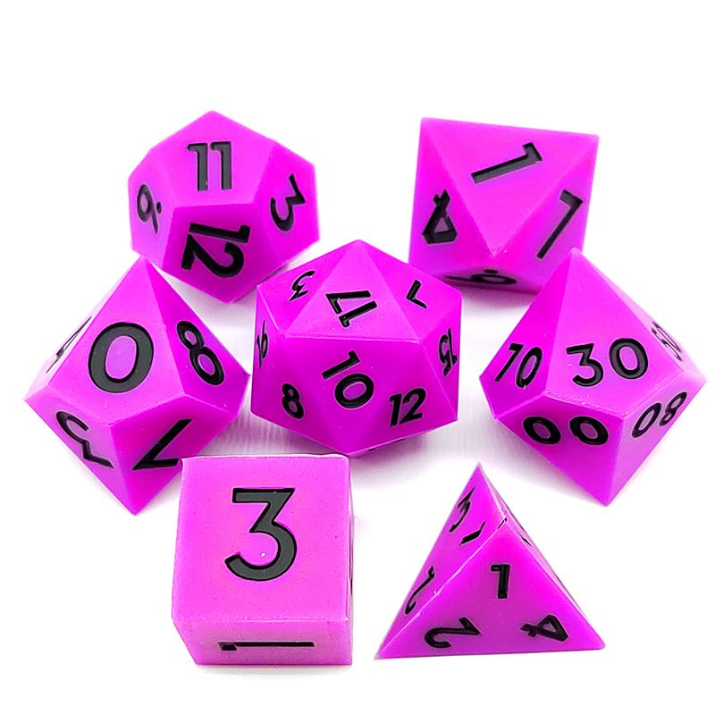 Wholesale Silicone Dice Set Custom DND Dice Sharp Edge Silicone Rubber D&D Dice for RPG Board Game