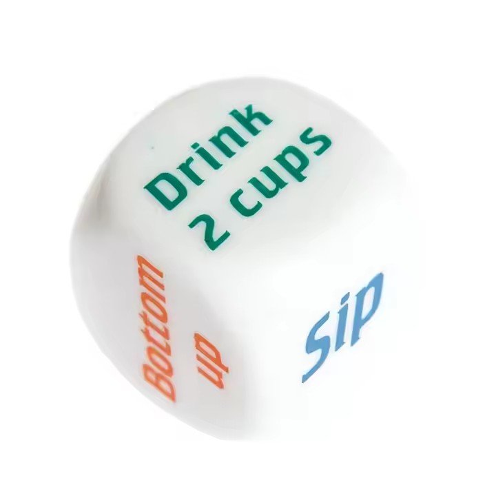 Square 25 Mm Drinking Dice Rolling Decider Bachelorette Game Drunk Frenzy Party Family Friends Gathering Game Adult Favor Toys