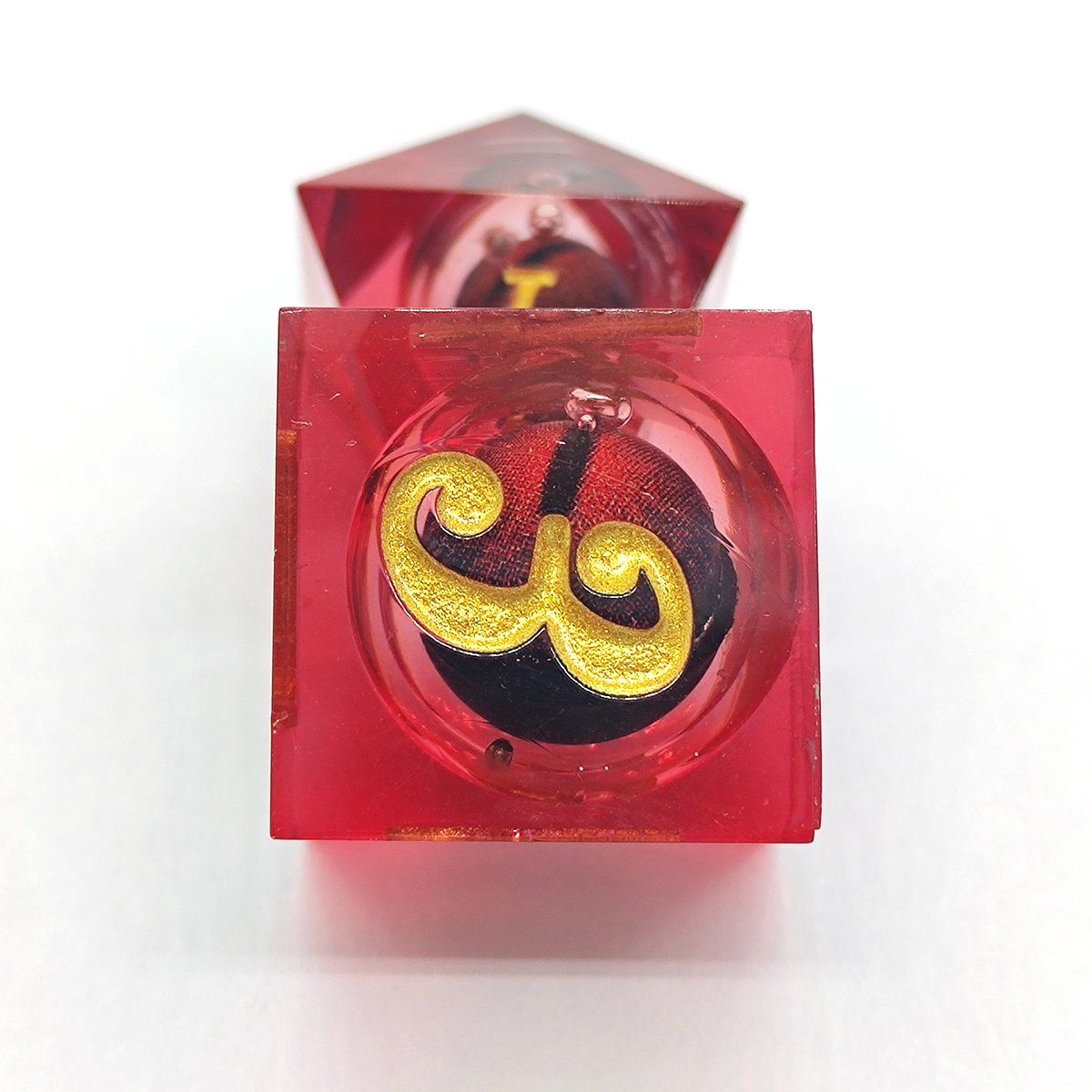 Custom Logo Dungeons & Dragons Rpg Game Set 7 Polyhedral Longan Resin Dnd Board Game Dice Liquid Core Resin Longan