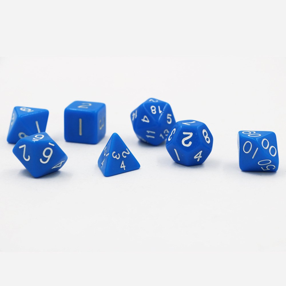 green custom 20mm DND dice game Multi-Colored Dice Set For Dnd And Other Role-Playing Games