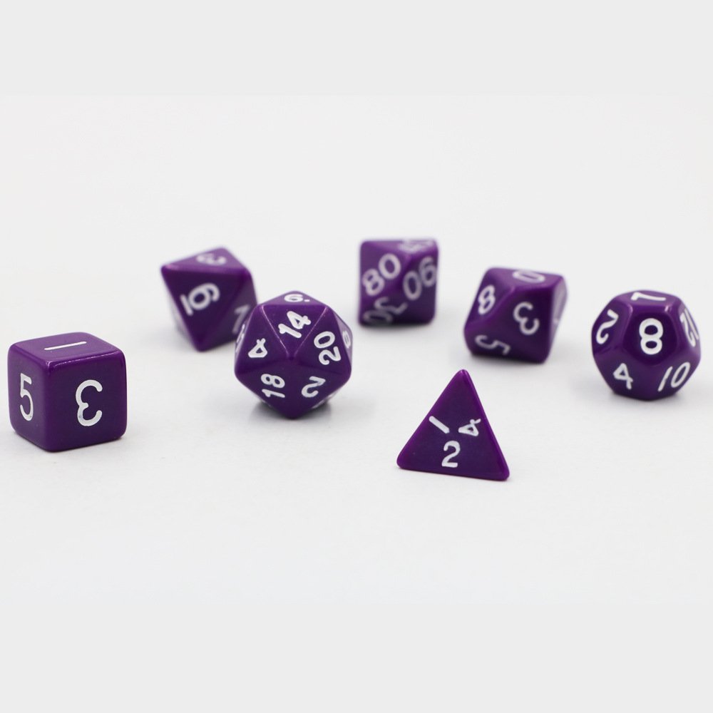 green custom 20mm DND dice game Multi-Colored Dice Set For Dnd And Other Role-Playing Games