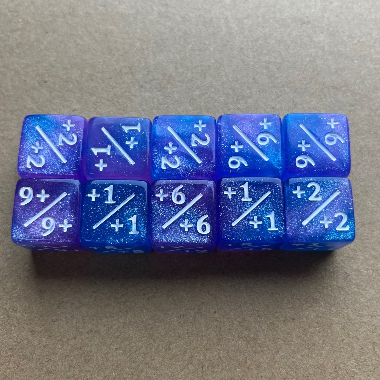 16mm D6 Plus and Minus Counter Dice Token Dice MTG Game DiceTable Game Double color Plastic Board Game Toys Accessories