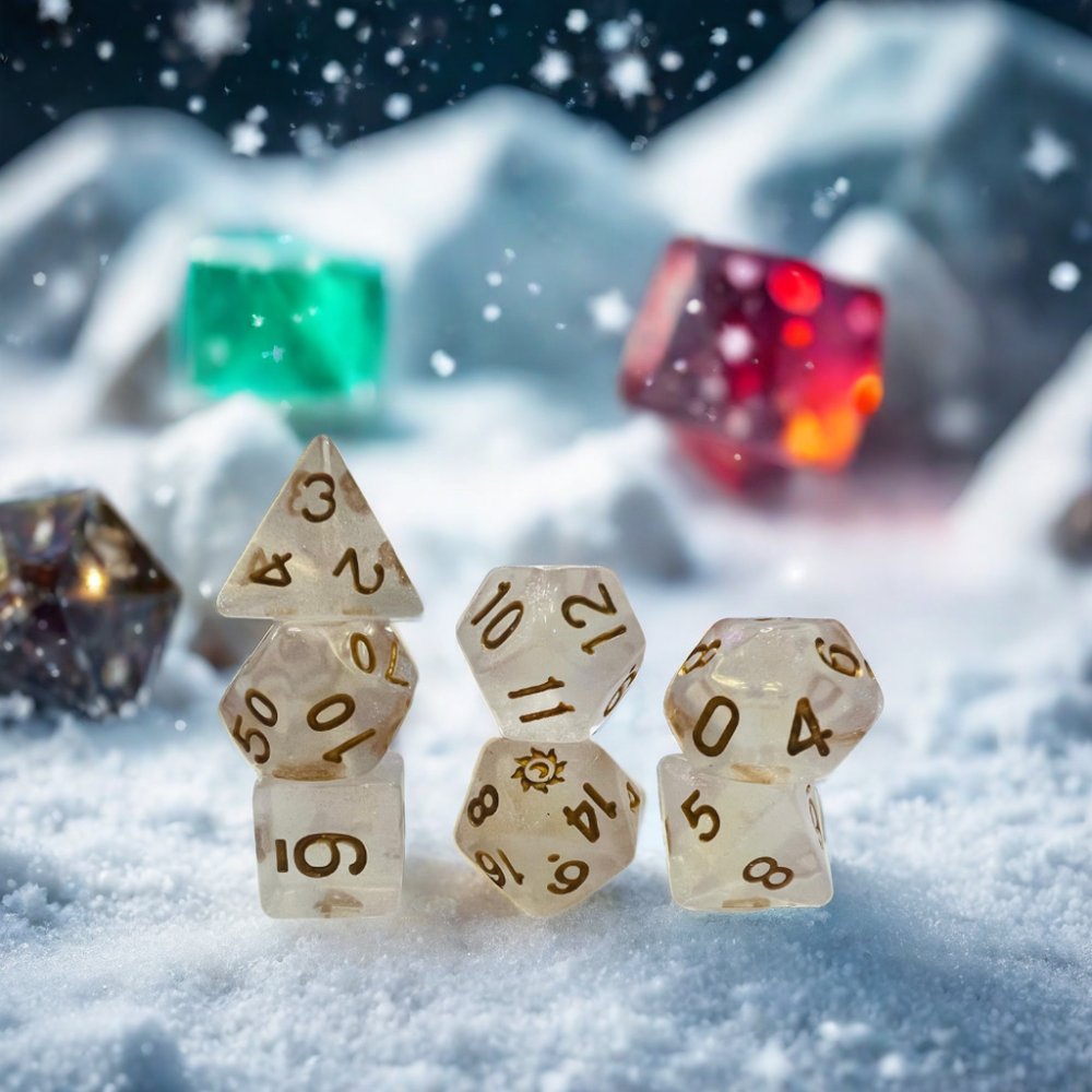 Custom Logo 16Mm Colorful Transparent Polyhedral Resin Dice Custom Size For Dungeons And Dragons Accessories