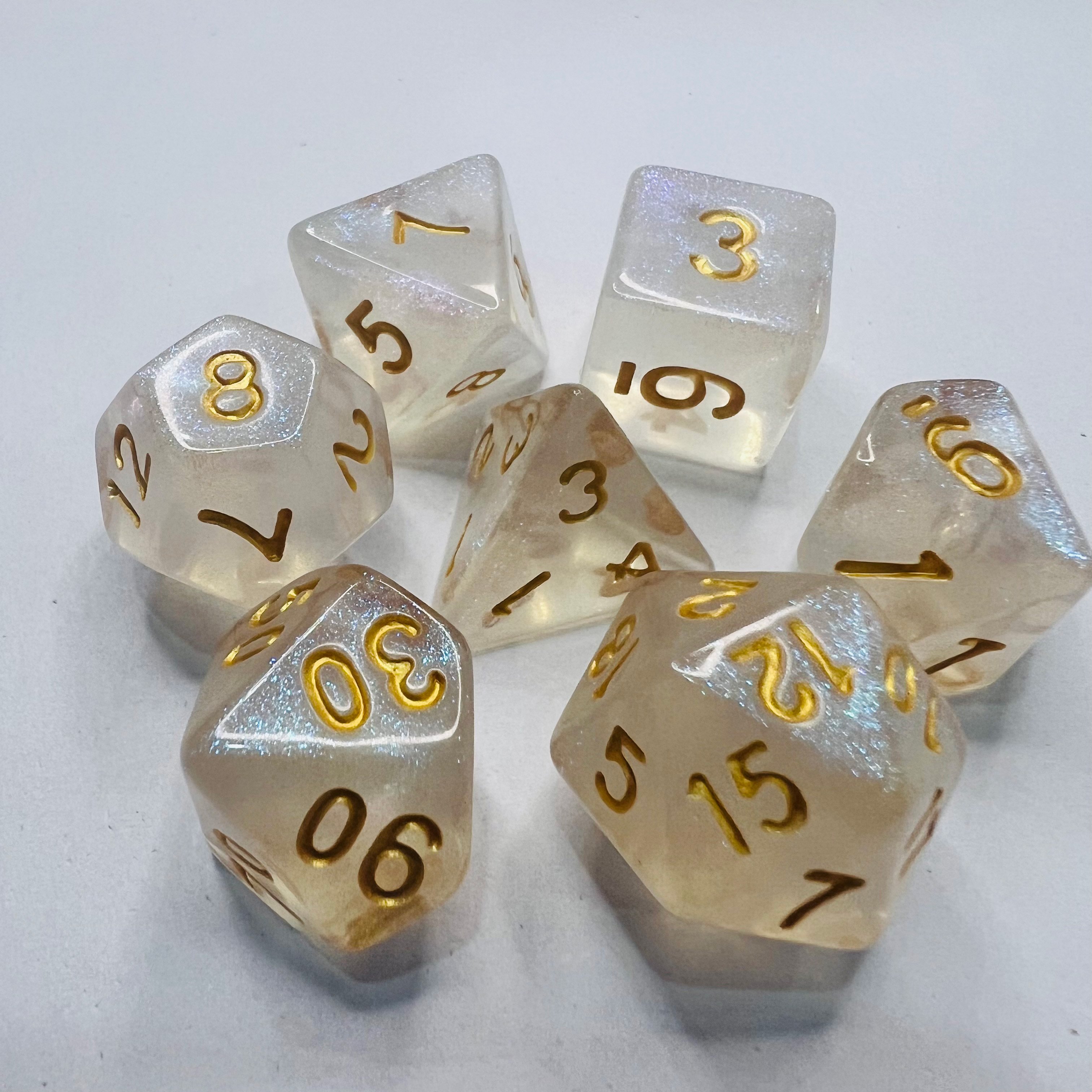 Custom Logo 16Mm Colorful Transparent Polyhedral Resin Dice Custom Size For Dungeons And Dragons Accessories