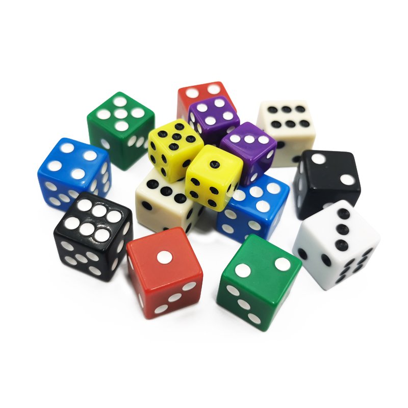Custom 16mm dice d6 square corner casino precision dice