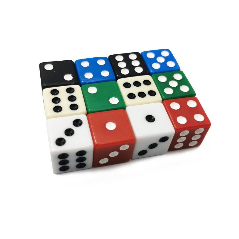 Custom 16mm dice d6 square corner casino precision dice
