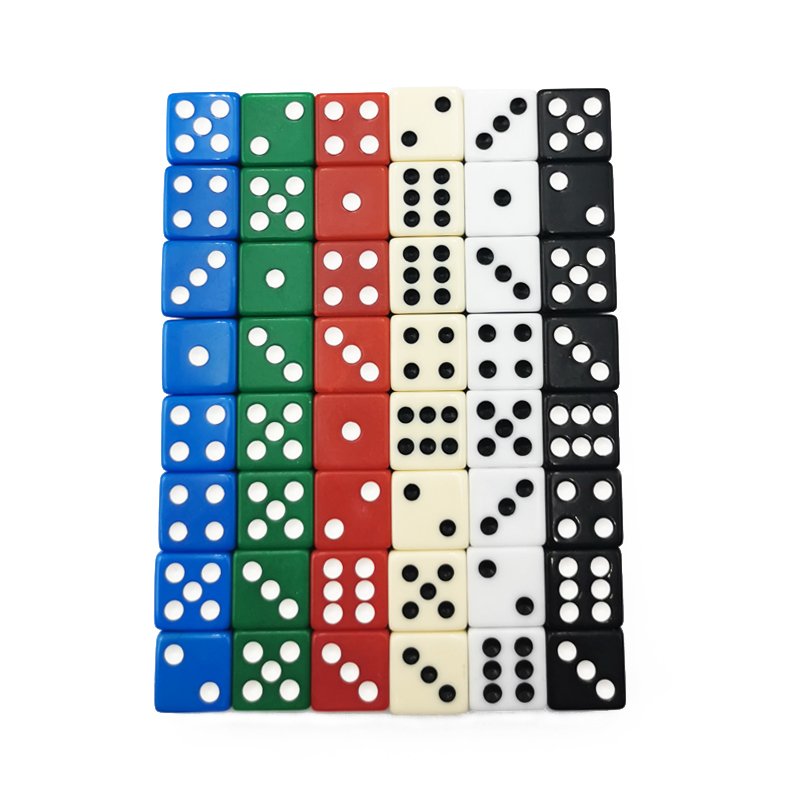 Custom 16mm dice d6 square corner casino precision dice