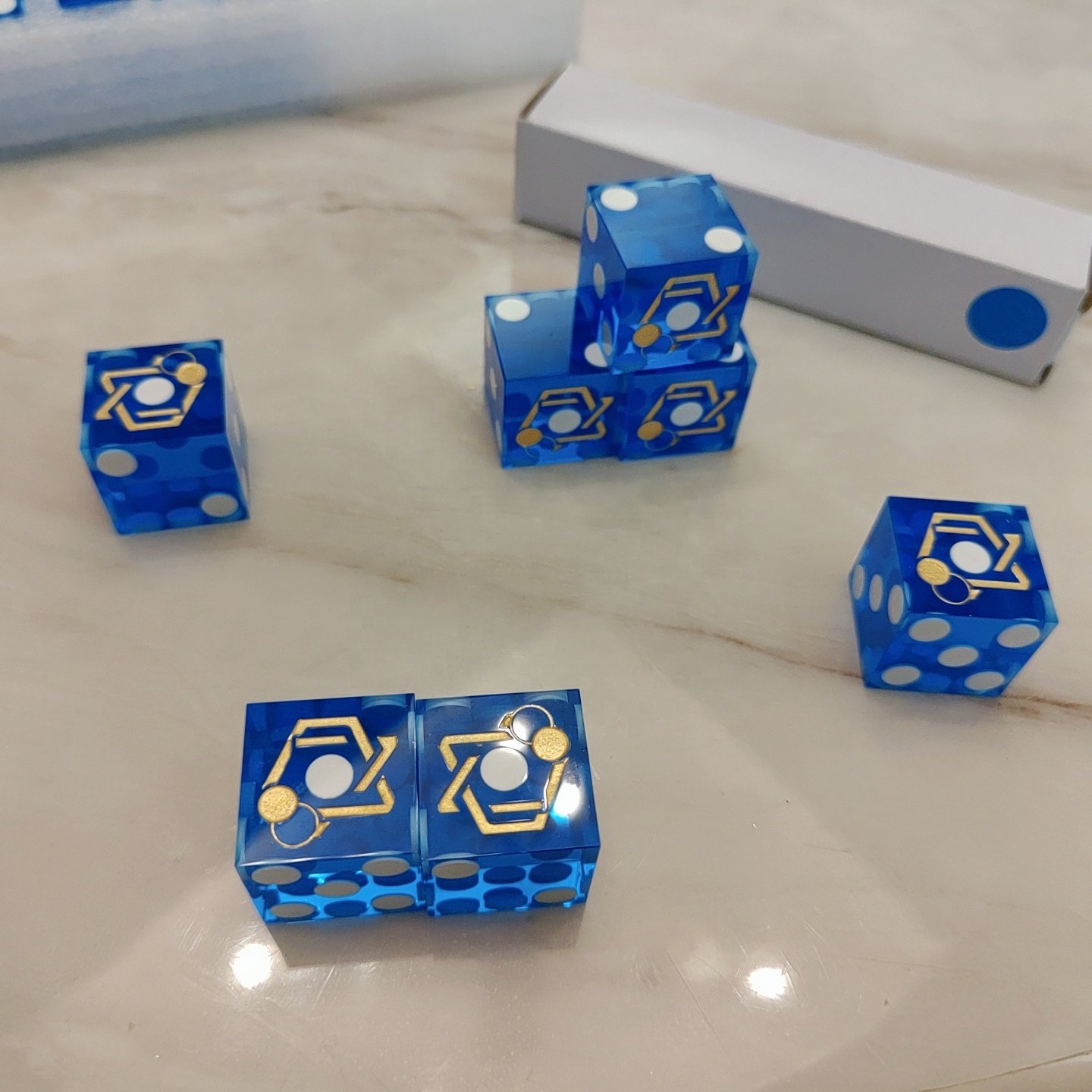 Best Sell High Quality Custom Precise Transparent Dice 19MM Series Casino Dice For Board Games