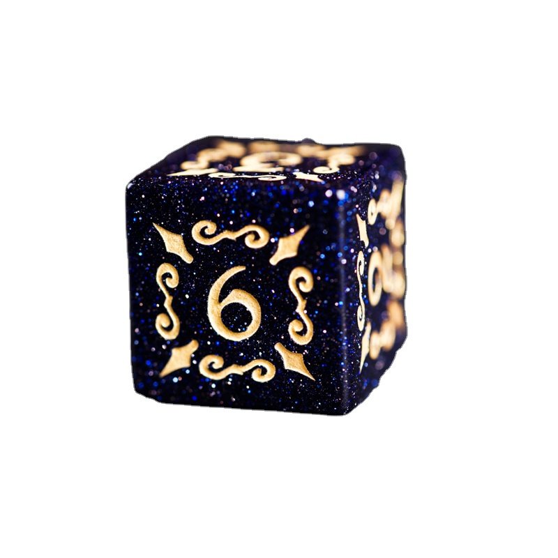 Custom Dicing 20mm D20 Bulk Stone & Resin Black Dice Game Wholesale Metal & Plastic Gemstone Polyhedral Dnd Dice Set Rpg Dice