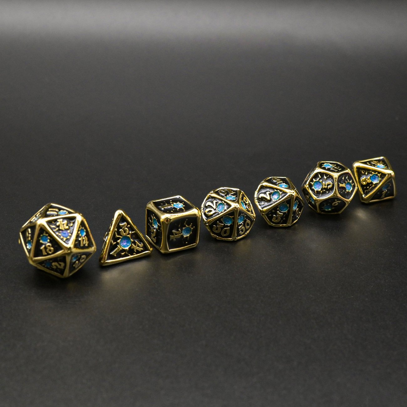 18 Available colors Polyhedral 20mm D20 Spirit Blossom Metal DND Dice Set for Entertainment Game