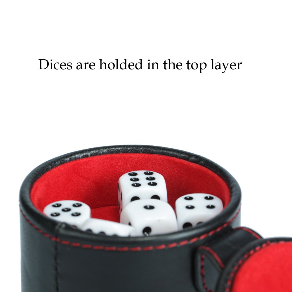 Oem Cheap Promotion Gift Leather Custom Logo Lid Dnd Dice Cup