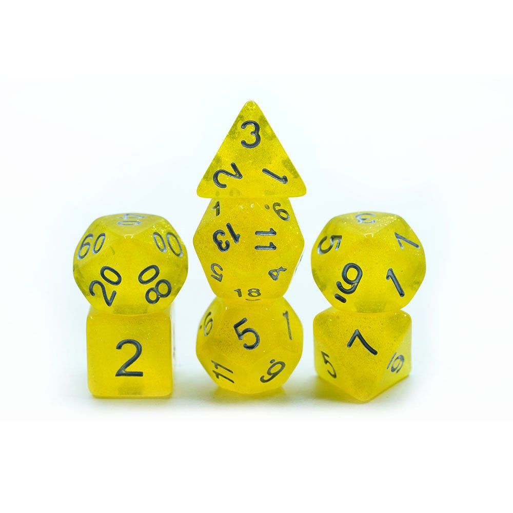 Polyhedral Playing Game Board Game Colorful Dice Set Multiple colors solid colors