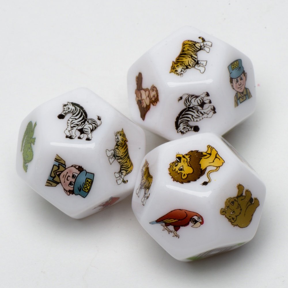 Creative Bone Dice d12 Sided Skeleton Dice Club Pub Party Game Toys Resin Dice for Children Adults