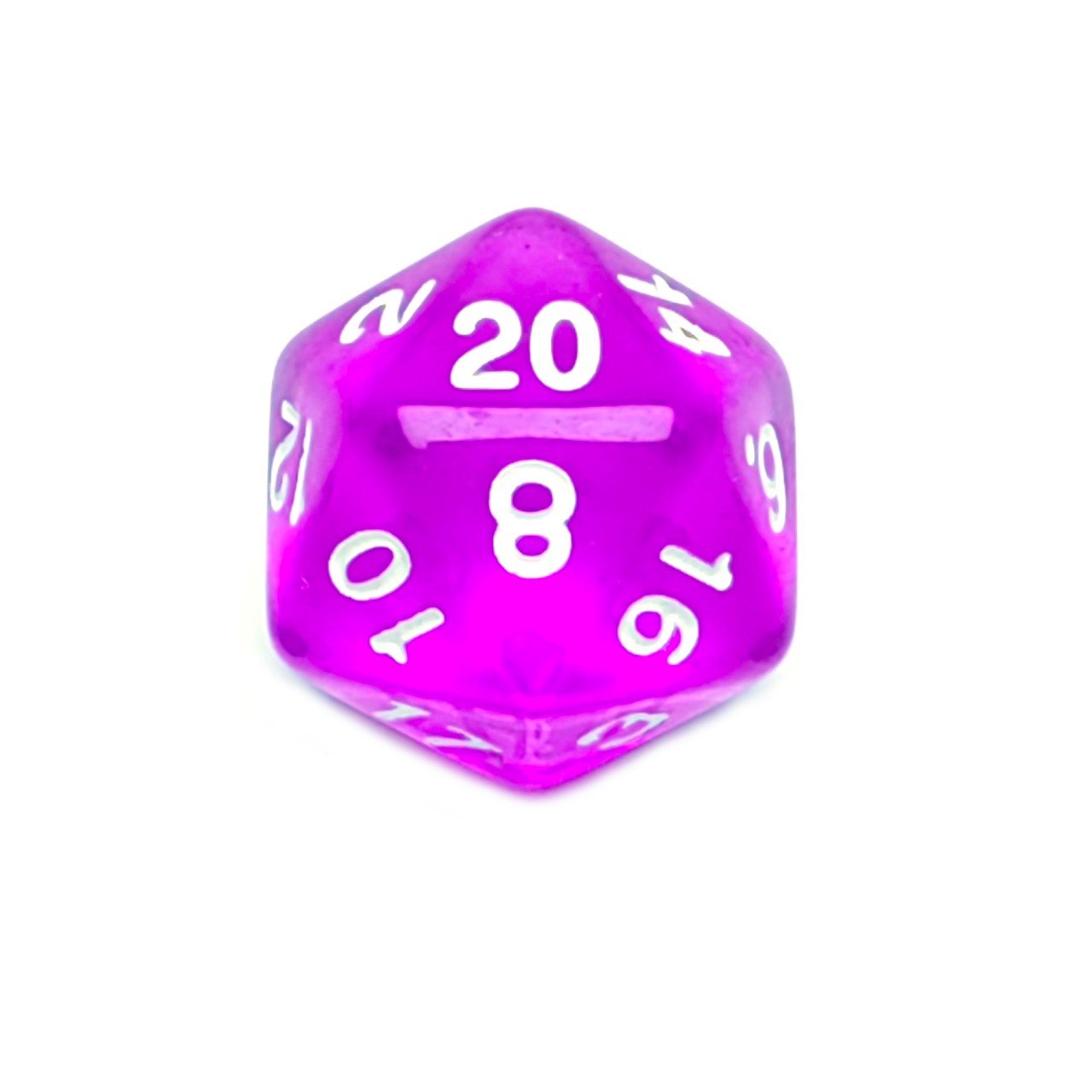 In Stock bulk Transparent purple Square polyhedral dice for Dnd games