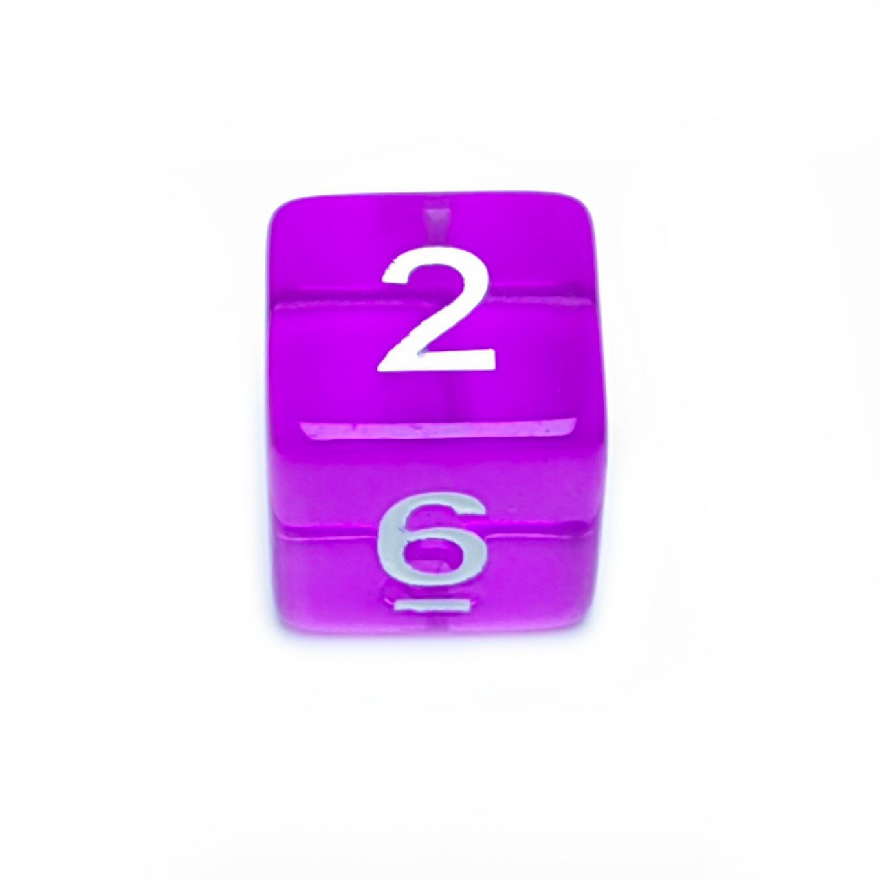 In Stock bulk Transparent purple Square polyhedral dice for Dnd games