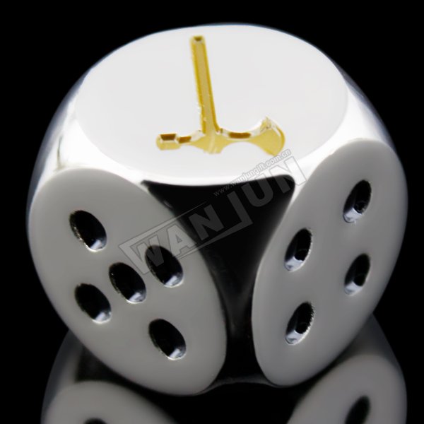 Wholesale Custom High Quality Personality Fashion Souvenir Metal Skull Dice Set