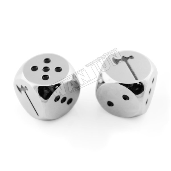 Wholesale Custom High Quality Personality Fashion Souvenir Metal Skull Dice Set