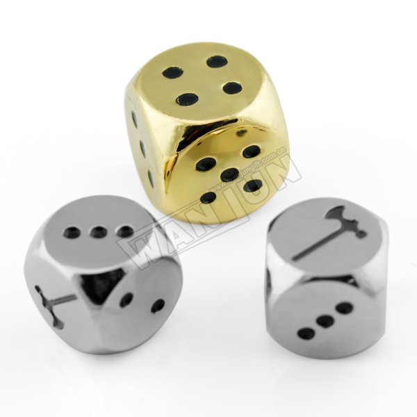 Wholesale Custom High Quality Personality Fashion Souvenir Metal Skull Dice Set