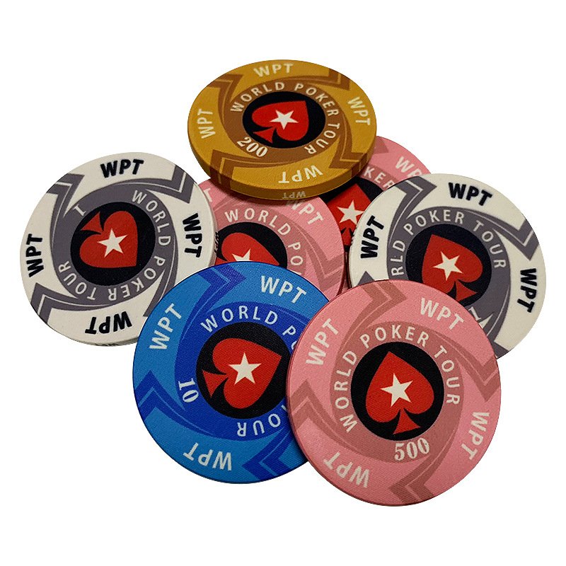 WPT ceramic chips Coin Texas poker board game Black Jack 21 soha roulette ceramic chips