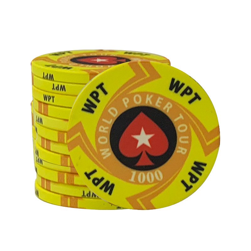 WPT ceramic chips Coin Texas poker board game Black Jack 21 soha roulette ceramic chips