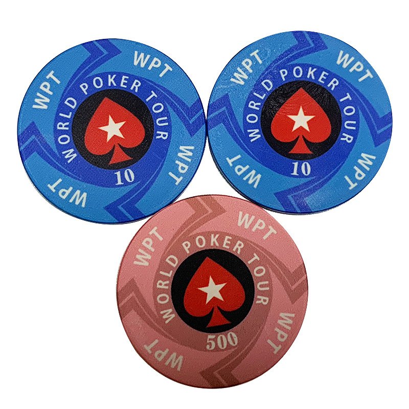 WPT ceramic chips Coin Texas poker board game Black Jack 21 soha roulette ceramic chips