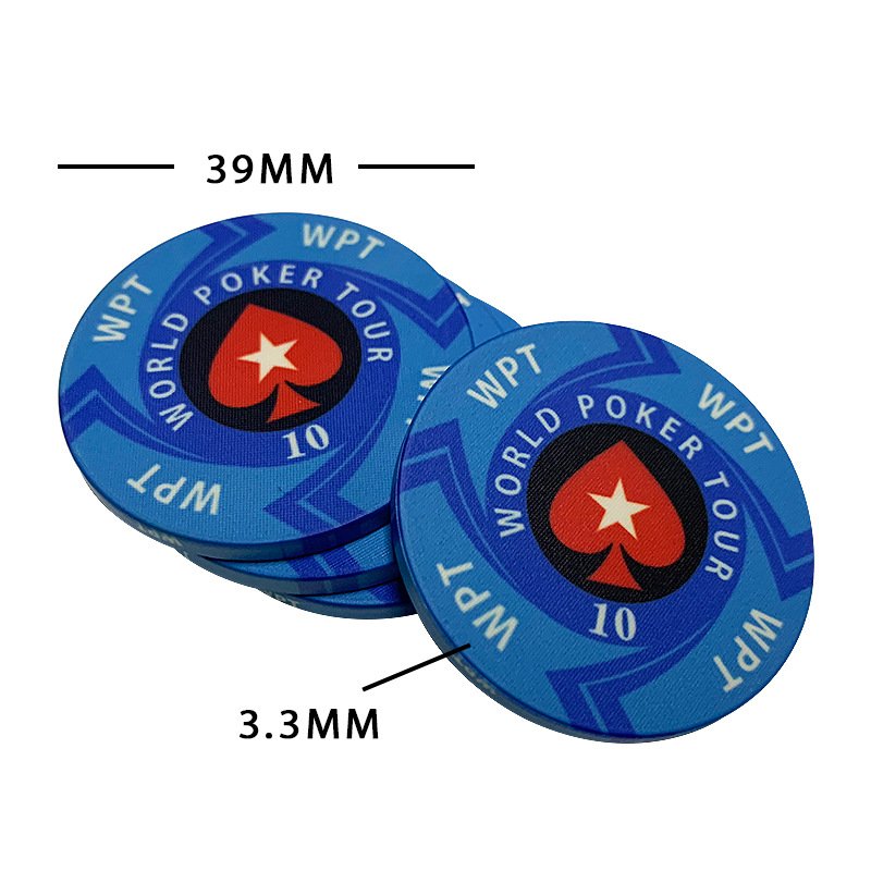 WPT ceramic chips Coin Texas poker board game Black Jack 21 soha roulette ceramic chips