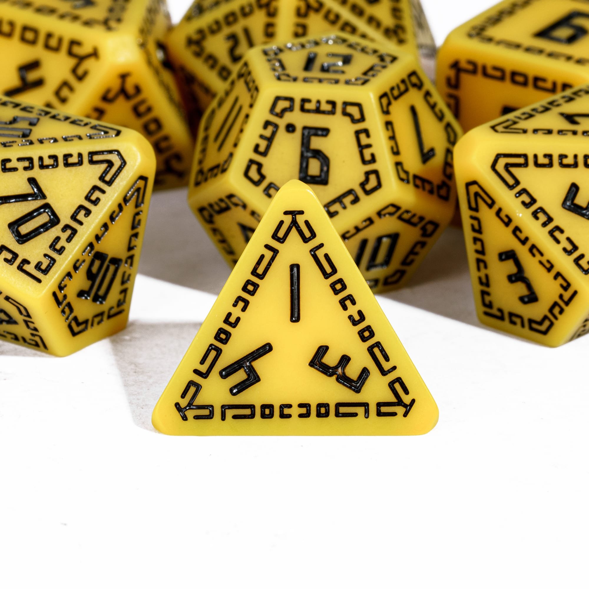 Udixi Resin Circular Pattern Dice Corner Cut dnd game dungeons and dragons resin RPG dice