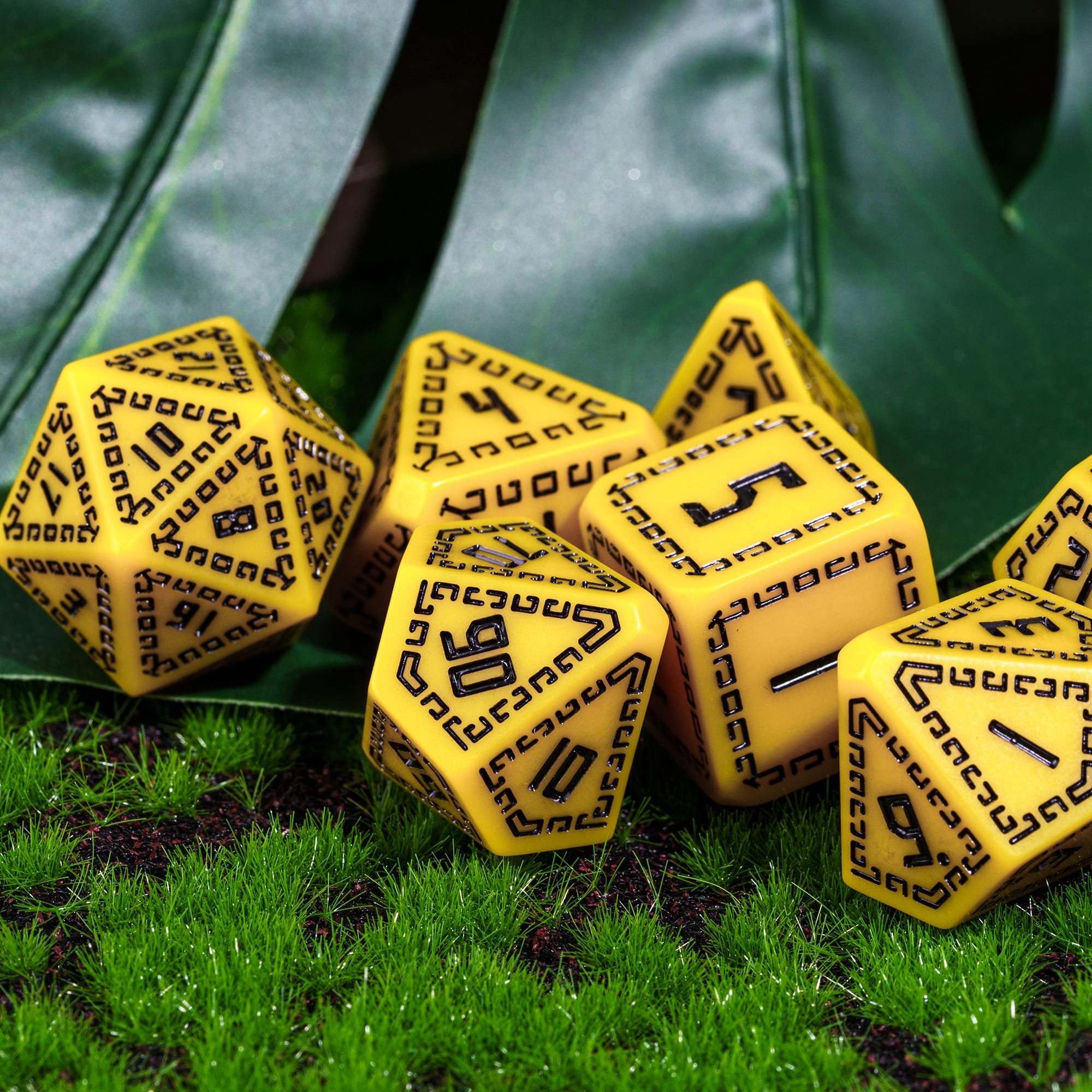 Udixi Resin Circular Pattern Dice Corner Cut dnd game dungeons and dragons resin RPG dice
