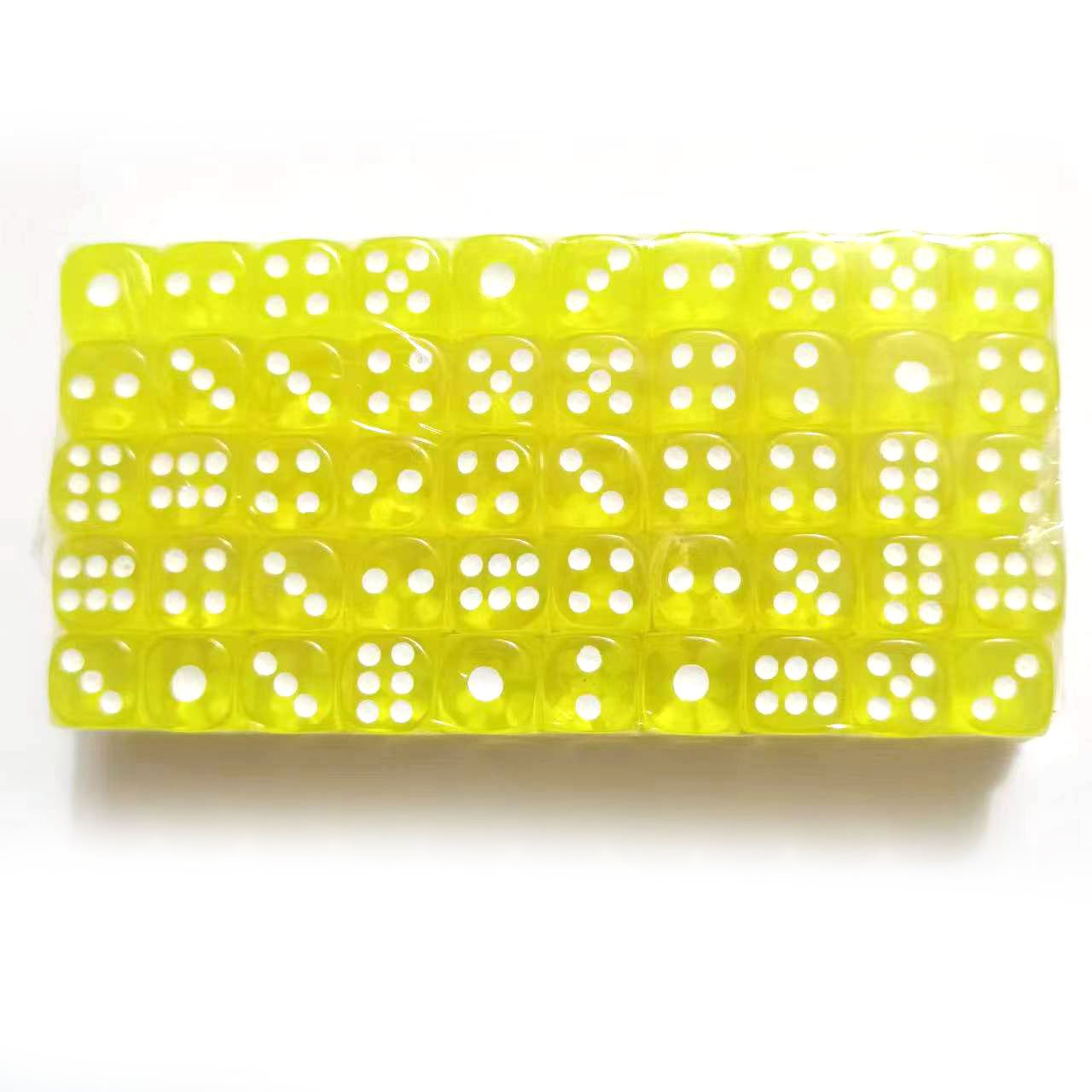 Factory wholesale 12mm transparent color dice crystal acrylic dice game magic bar game dice