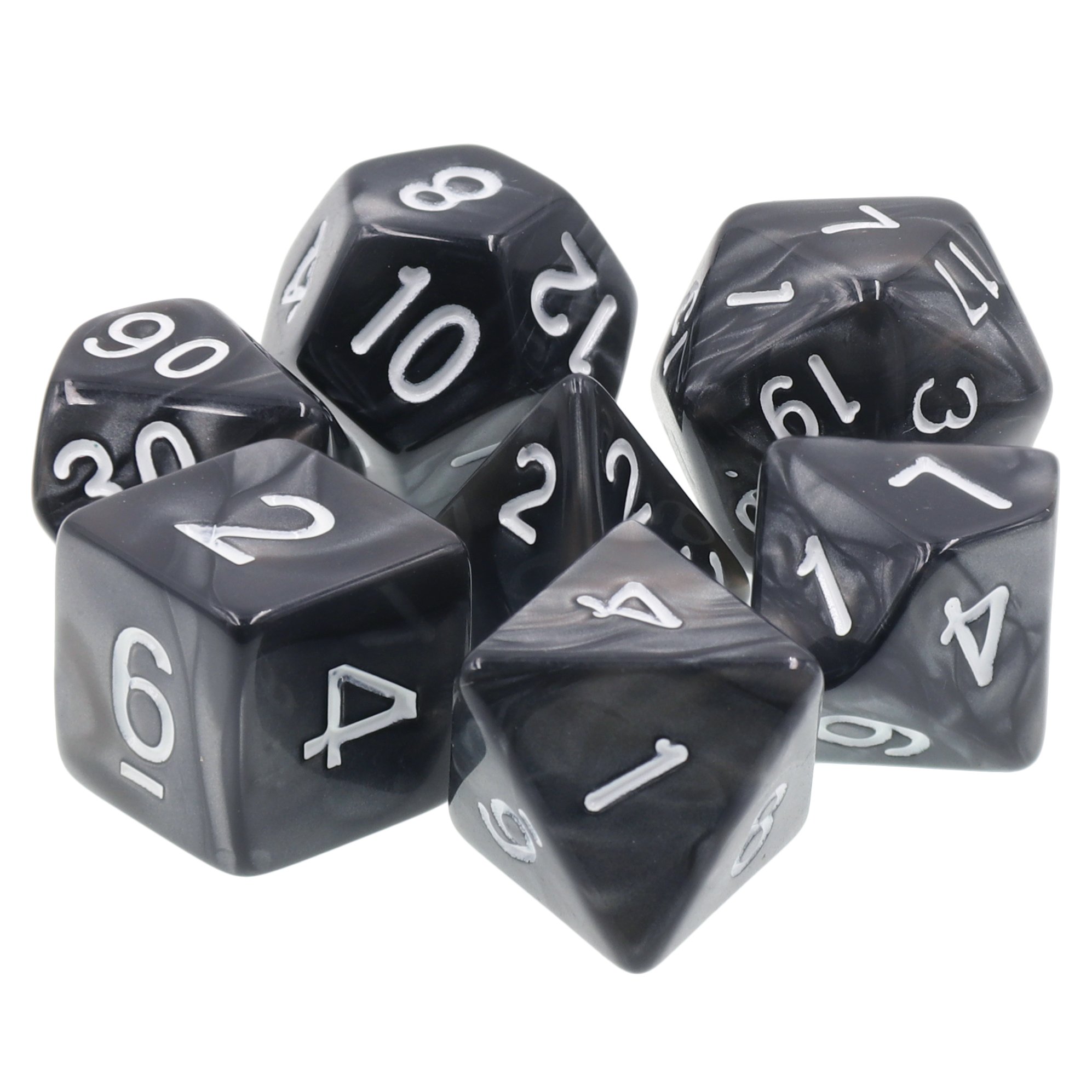 Factory directly Sale Marble Dice HD Gaming Dice Set for RPG and DND Games