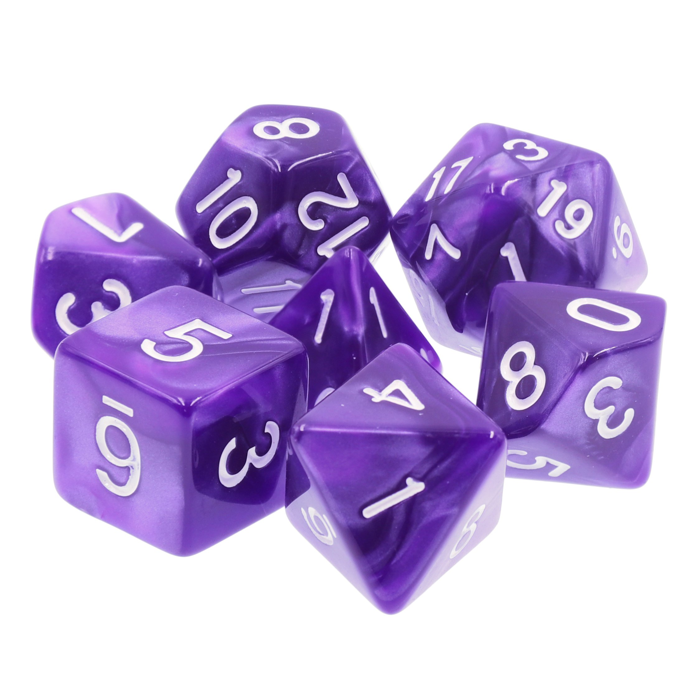 Factory directly Sale Marble Dice HD Gaming Dice Set for RPG and DND Games