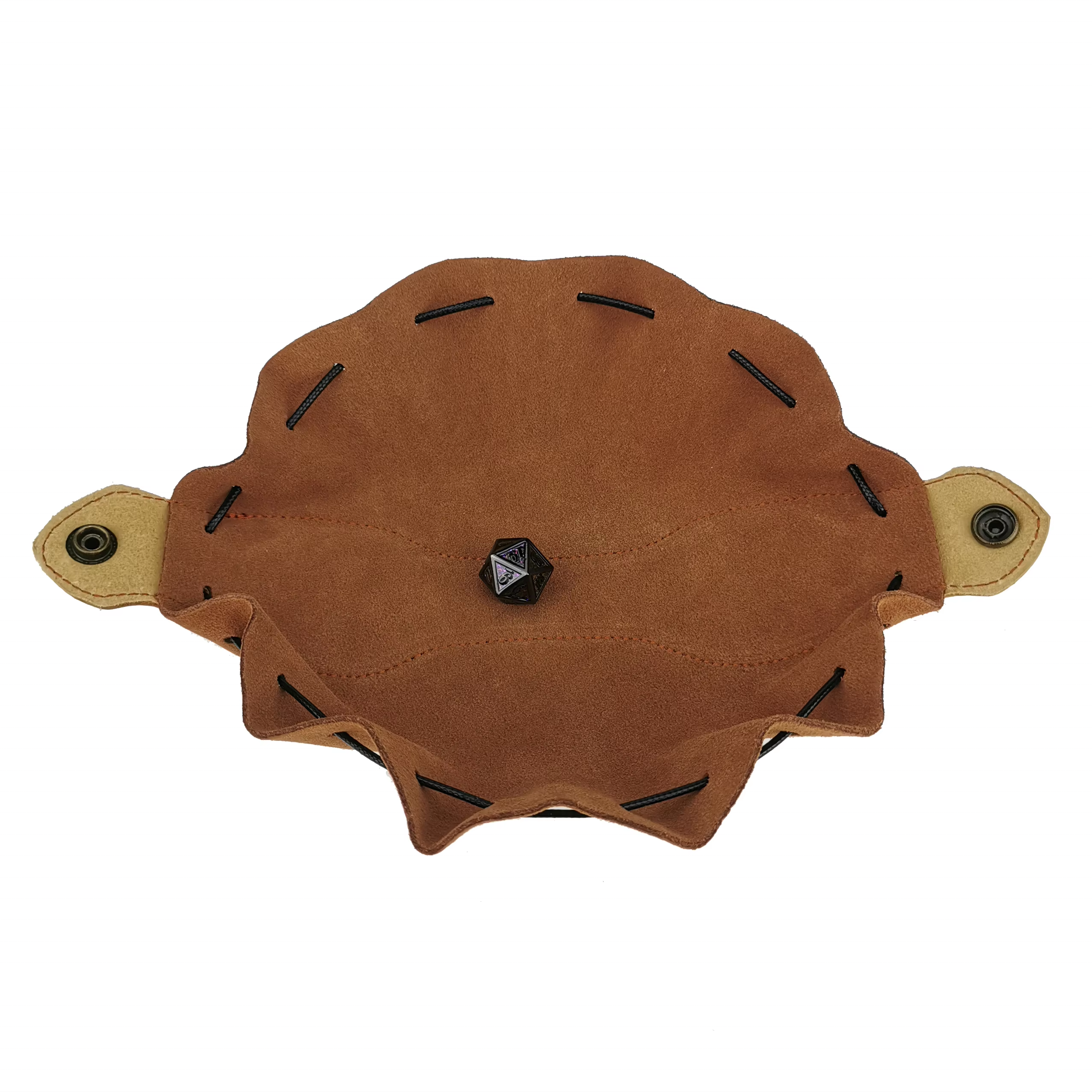 Customized Indoor Entertainment Games Classic Handmade Leather Dice Bag / Tray / Coin Purse