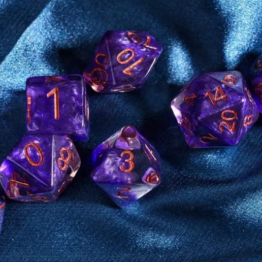 Udixi Custom polyhedr Random Resin Dice dungeons and dragons dice set DND RPG board games