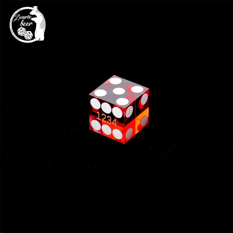 XCL Hot Selling 19mm Professional Casino Dice with Customized Precision Serialized Grade Razor Square Corners Dice game